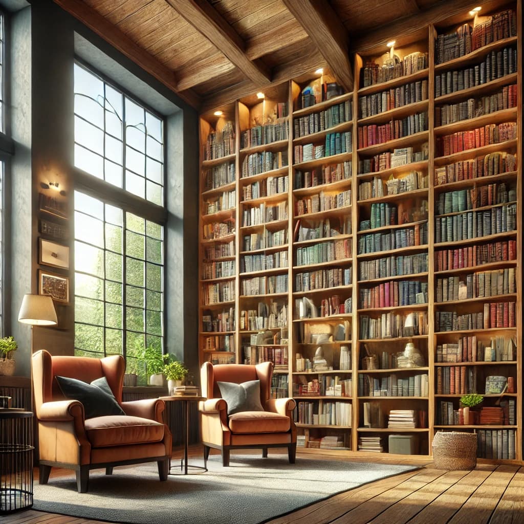 Library with Books